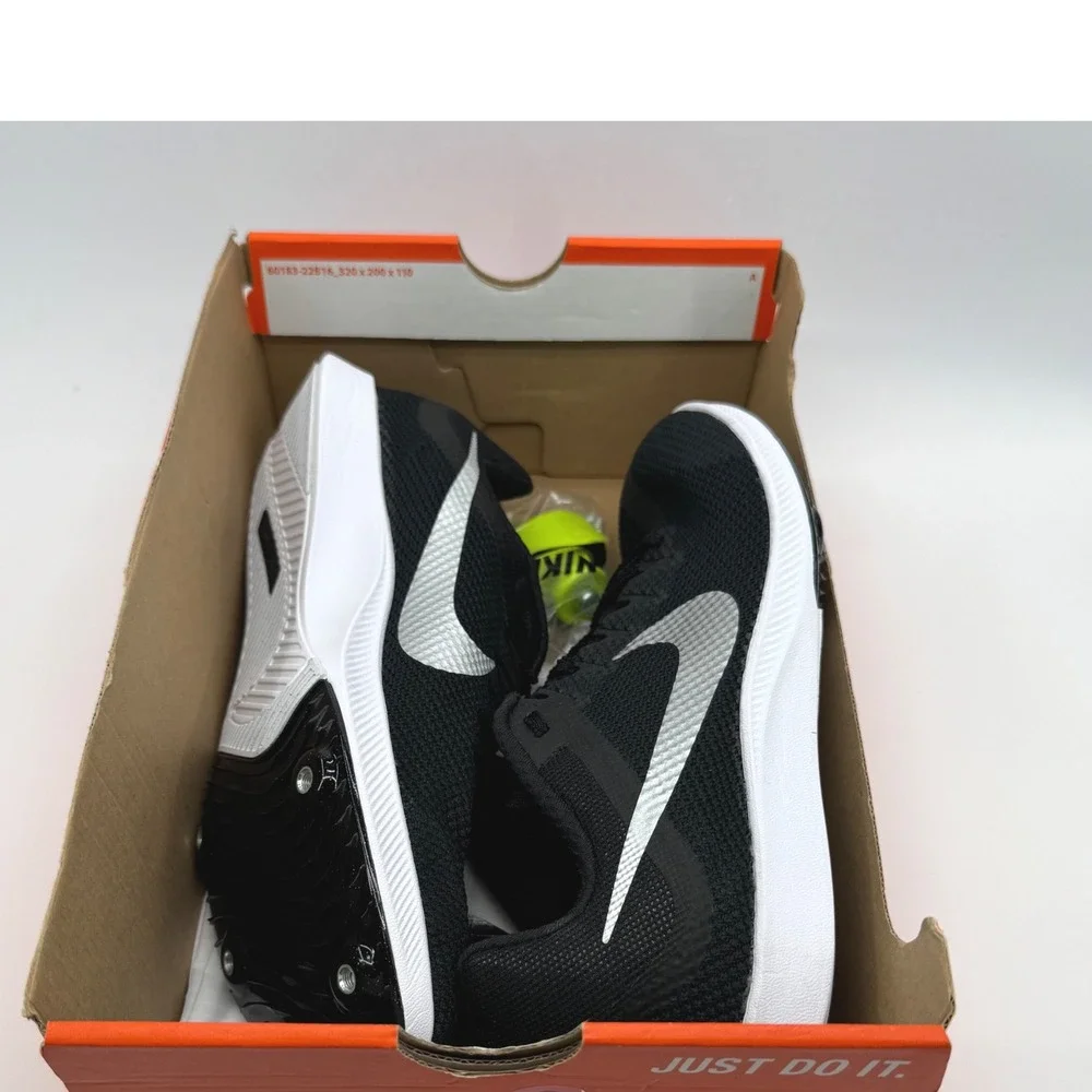Nike Zoom Rival Track & Field Distance Black White Spikes DC8725-001 Men's Sz 10